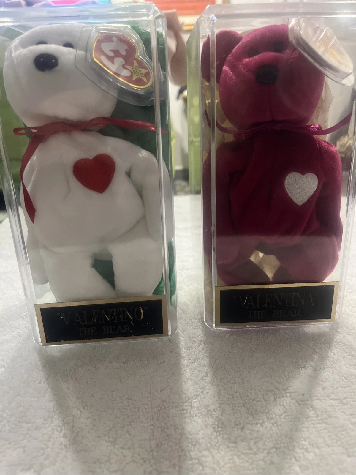 Ty Beanie Baby Valentino & Valentina Set