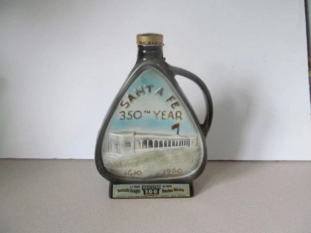 Rare And Beautiful Vintage Jim Beam Santa Fe New Mexico Decanter Empty